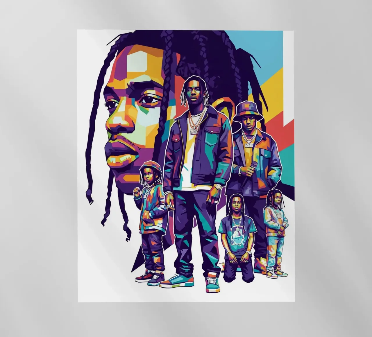 Travis Scott evolution pellicola backlit da Hantamrata