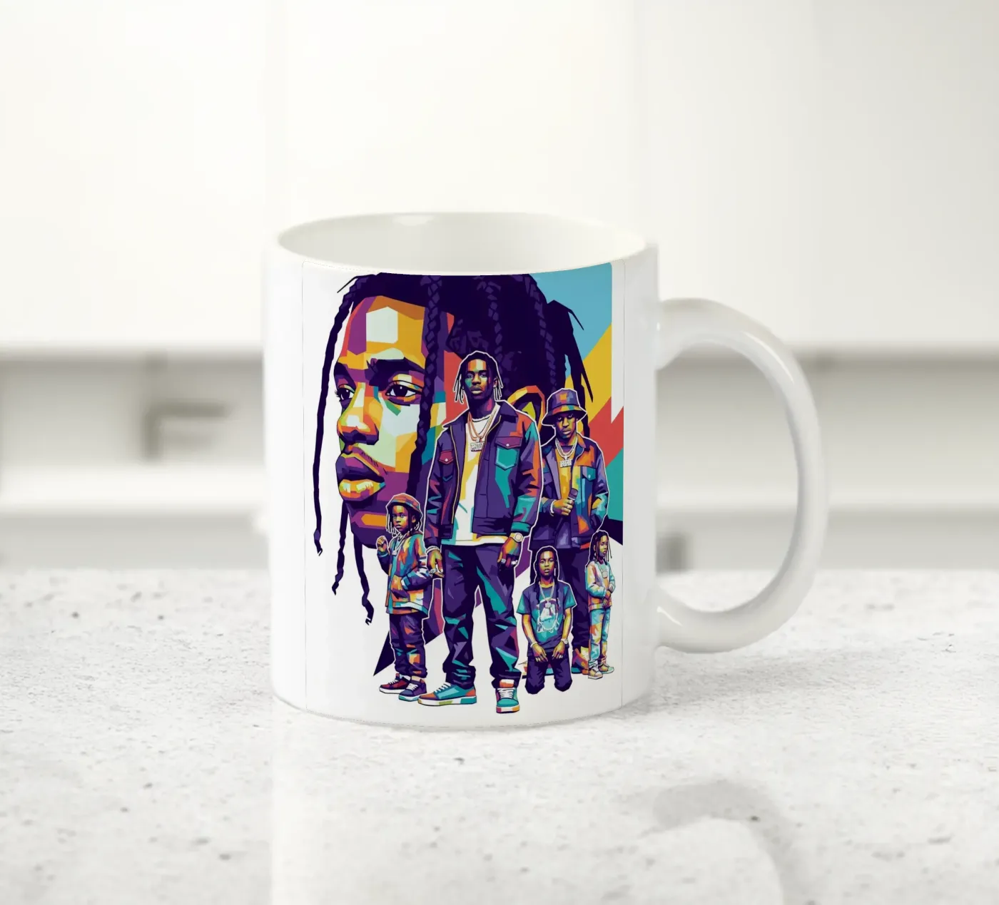 Travis Scott evolution ceramic mug by Hantamrata