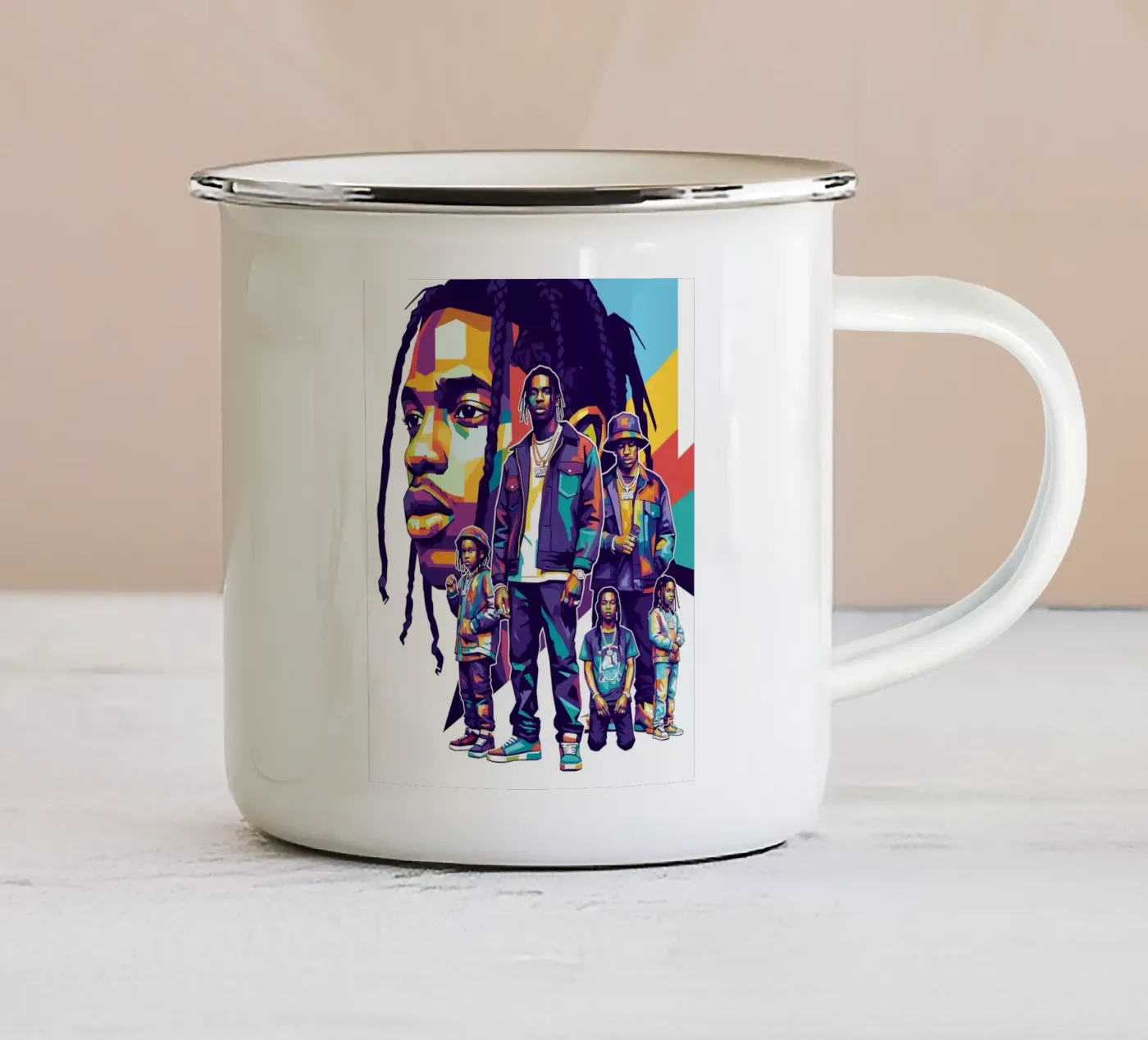 Travis Scott evolution tazza in smalto da Hantamrata