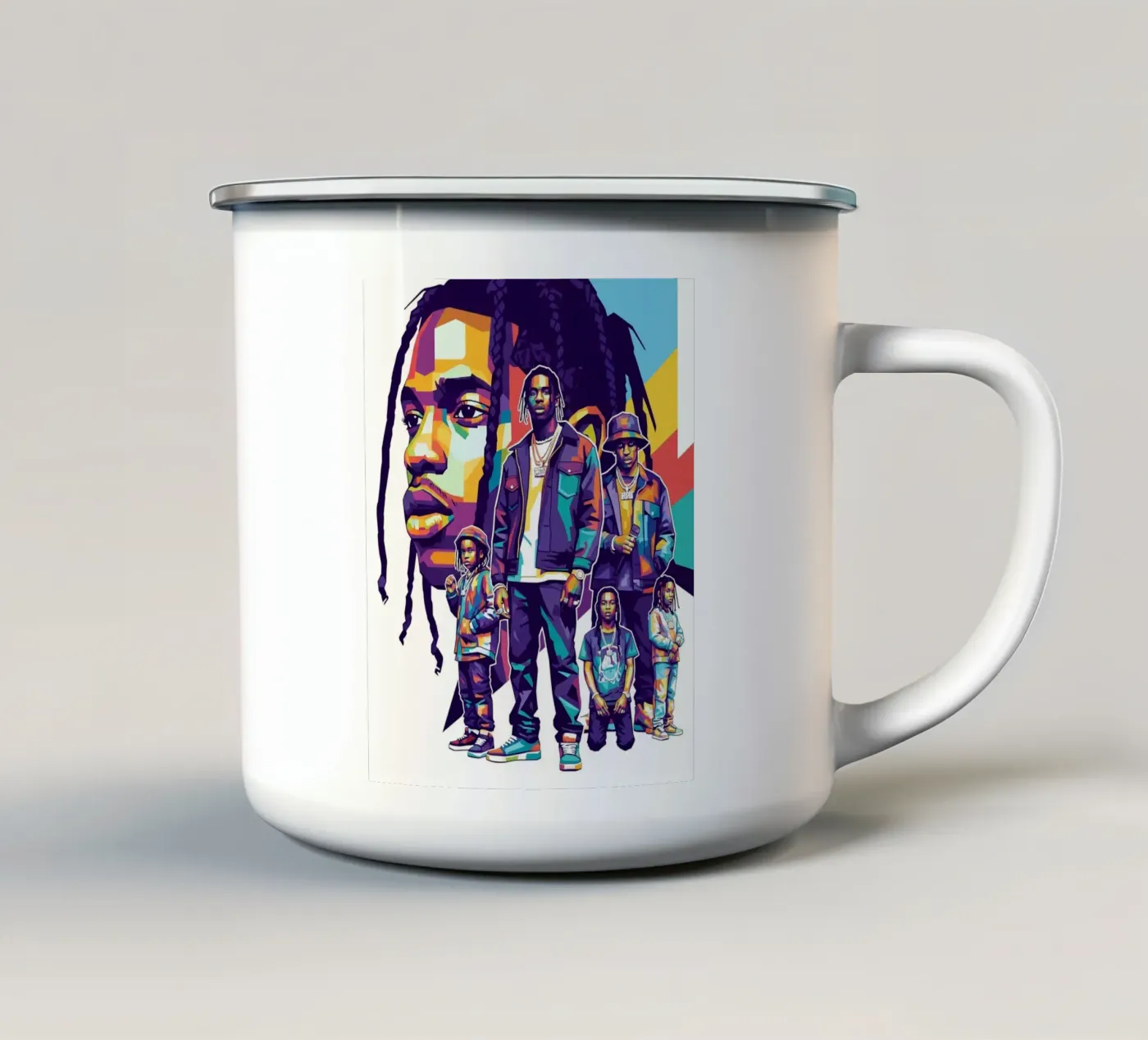 Travis Scott evolution emaille mok van Hantamrata