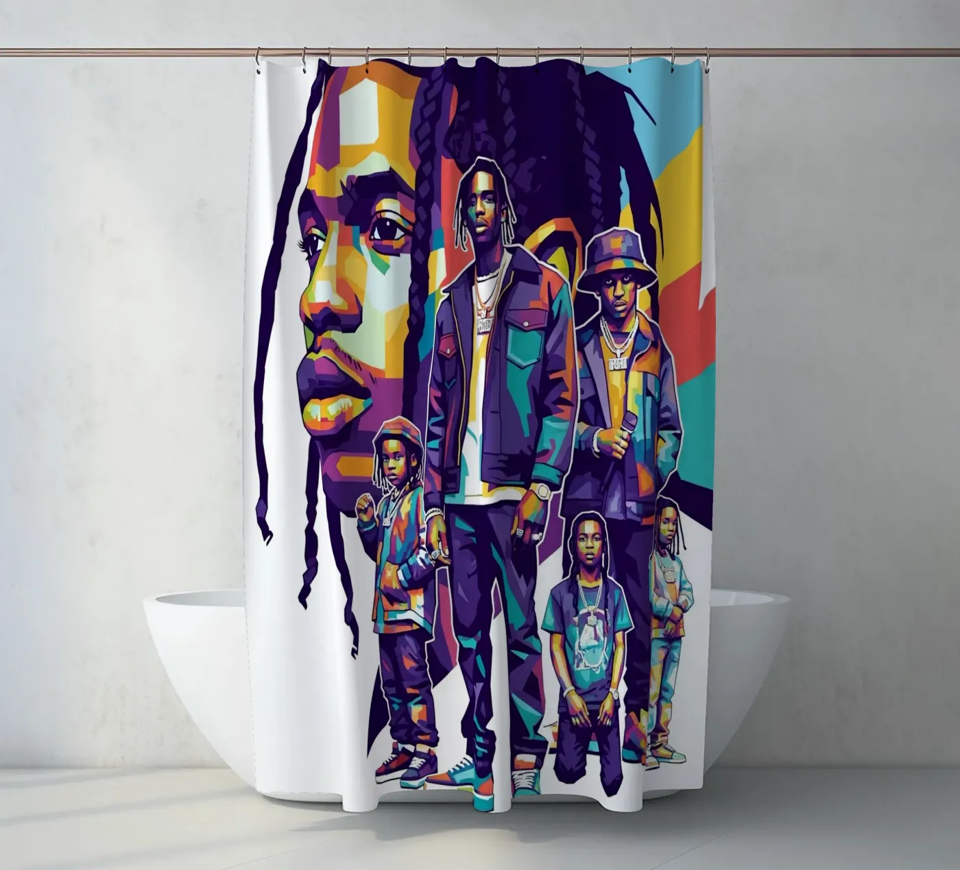 Travis Scott evolution Duschvorhang von Hantamrata