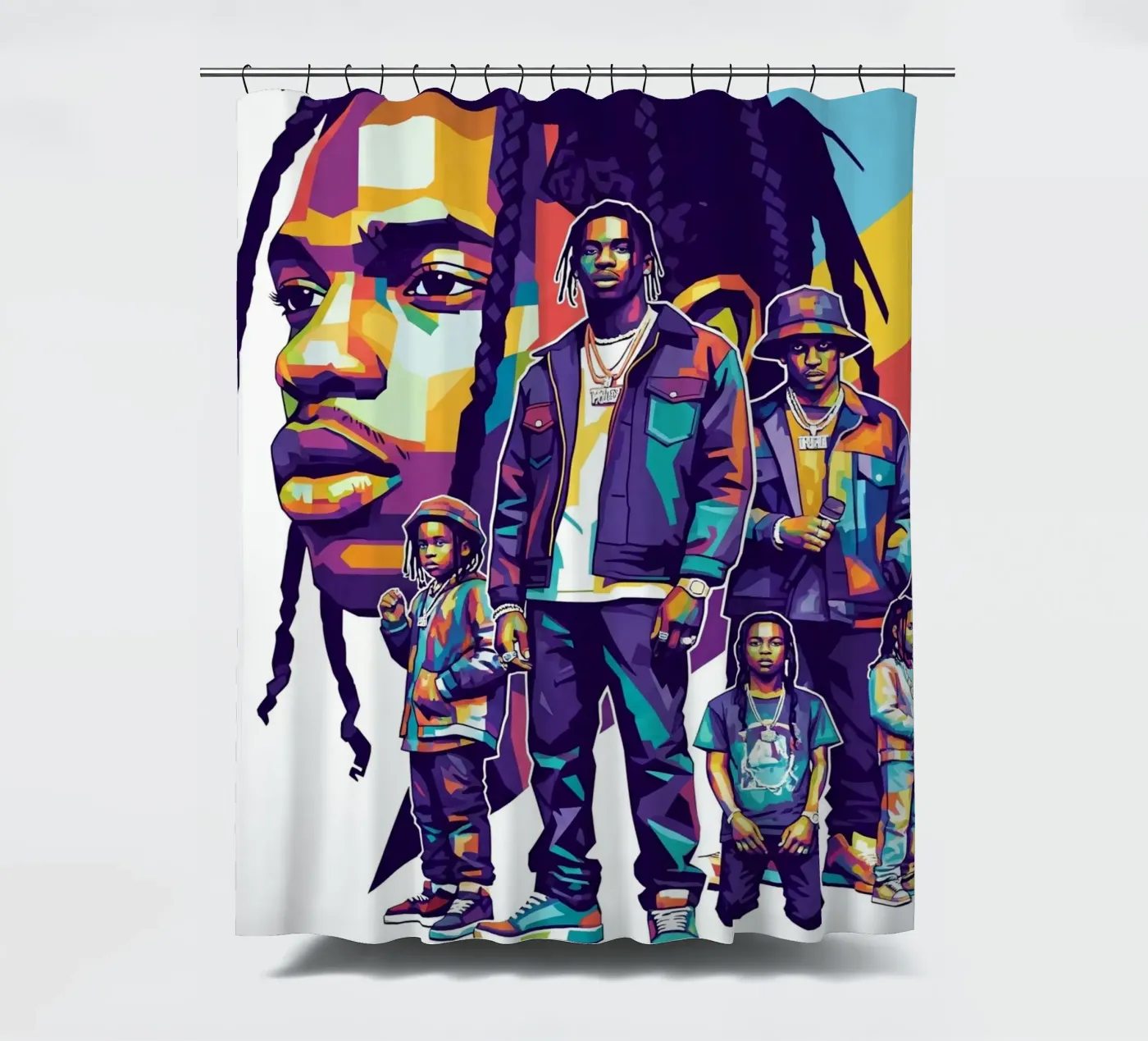 Travis Scott evolution Duschvorhang von Hantamrata