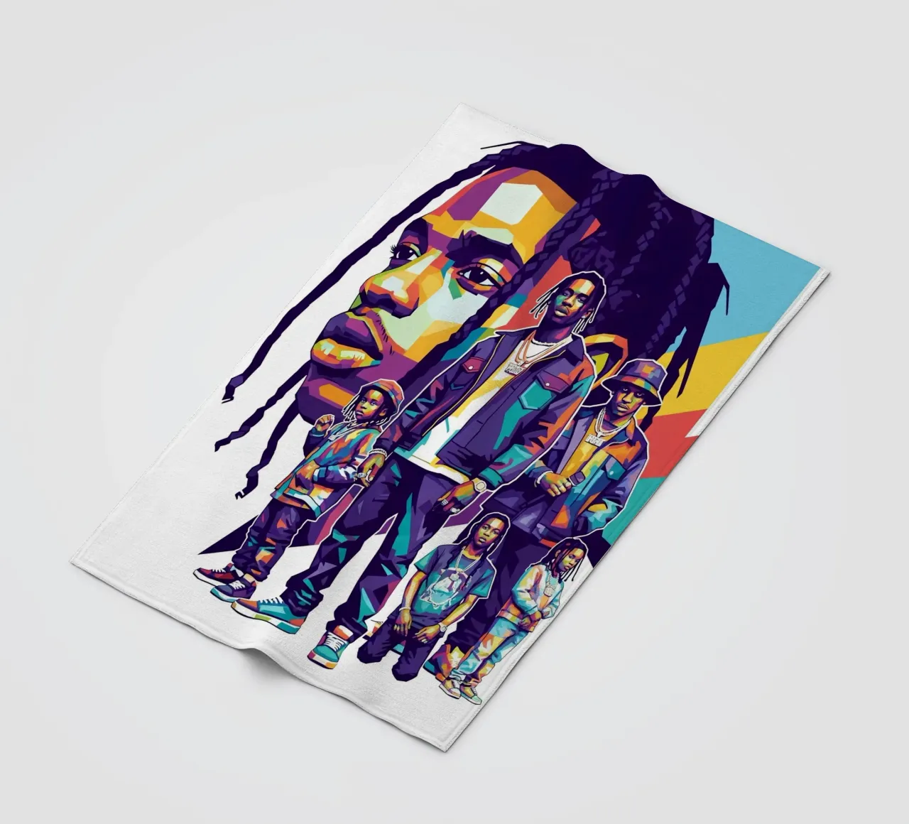 Travis Scott evolution fleece blanket by Hantamrata