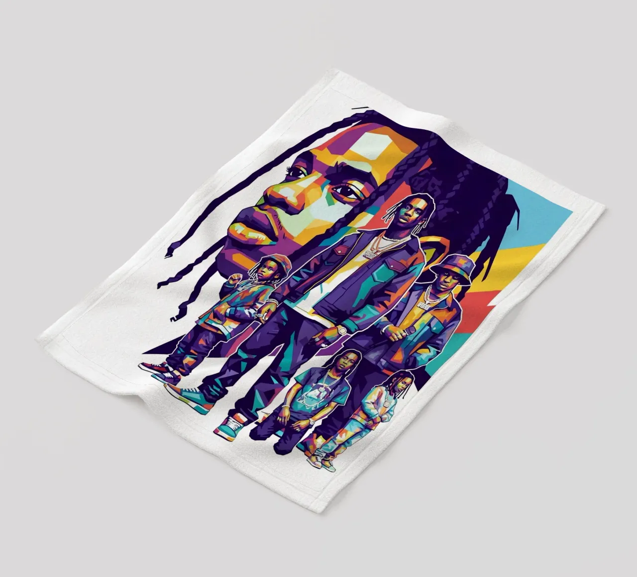 Travis Scott evolution fleece blanket by Hantamrata