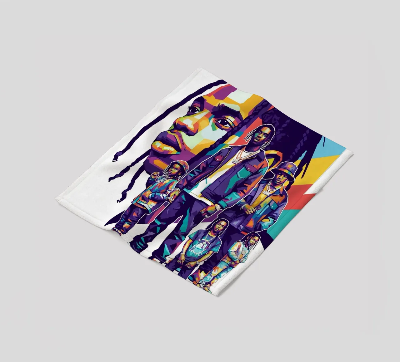 Travis Scott evolution fleece blanket by Hantamrata