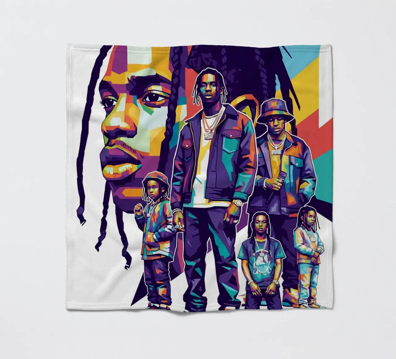 Travis Scott evolution fleece blanket by Hantamrata