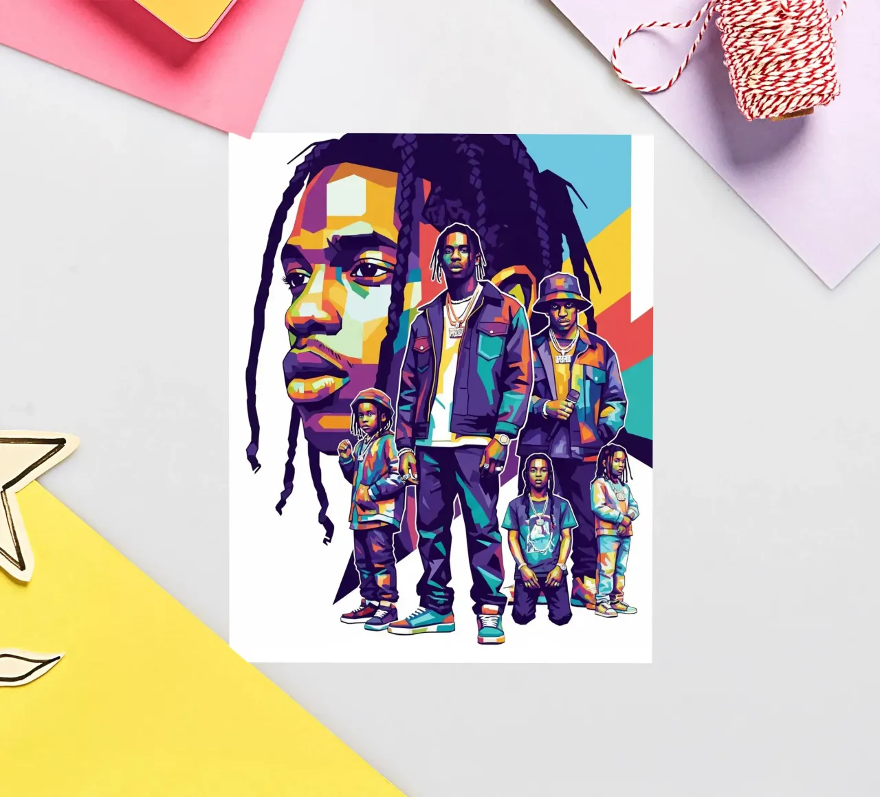 Travis Scott evolution adesivo da Hantamrata