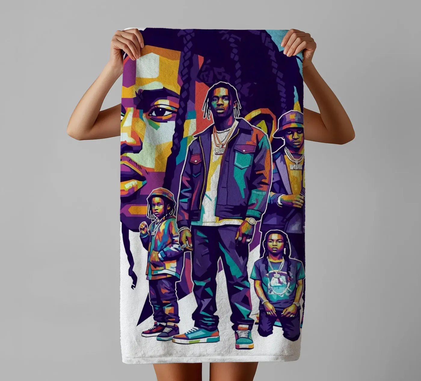 Travis Scott evolution towel by Hantamrata