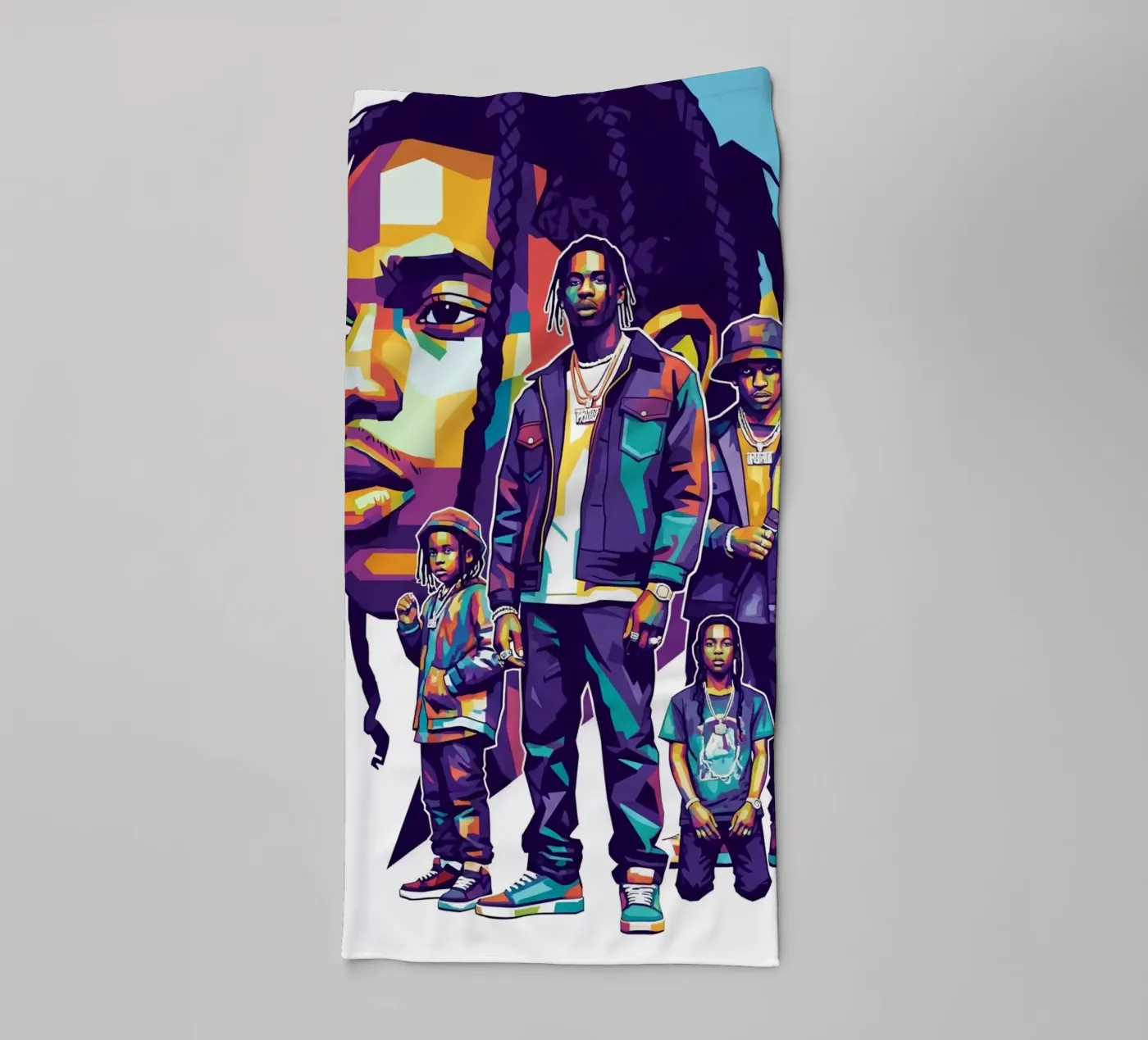 Travis Scott evolution towel by Hantamrata