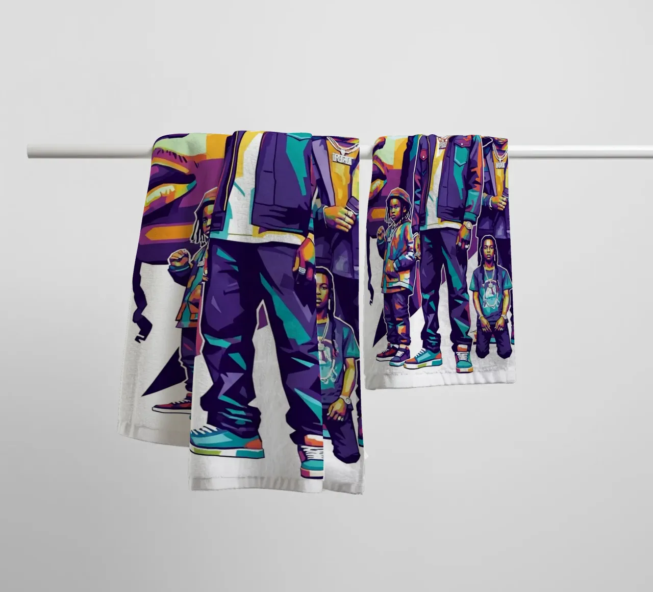 Travis Scott evolution badhanddoek van Hantamrata