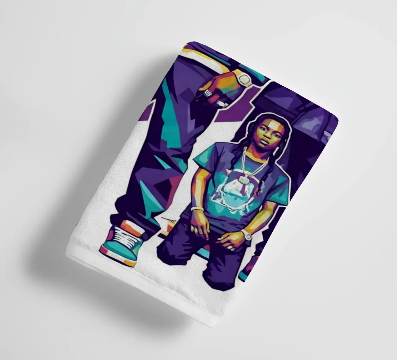 Travis Scott evolution badhanddoek van Hantamrata