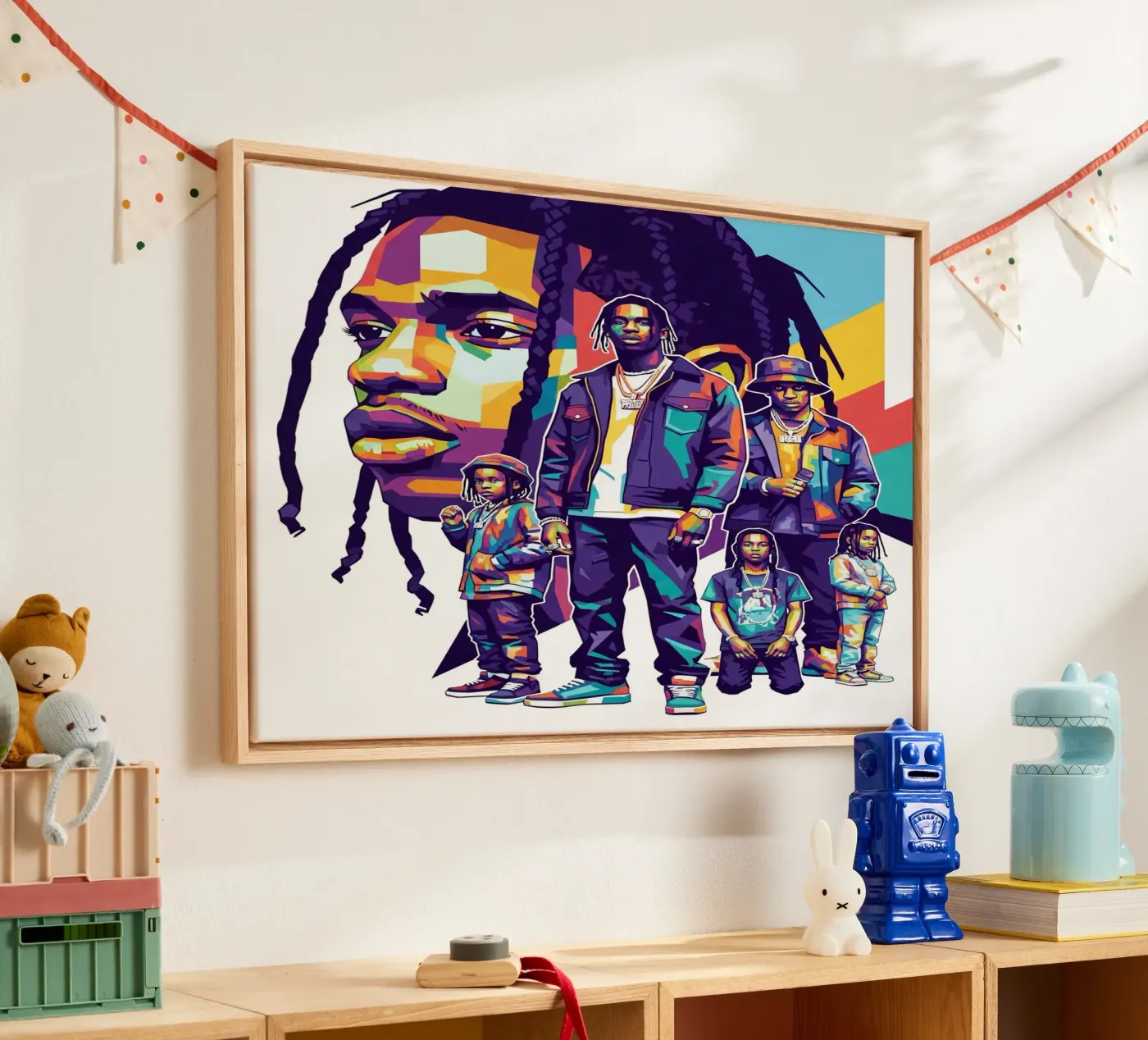 Travis Scott evolution canvas by Hantamrata
