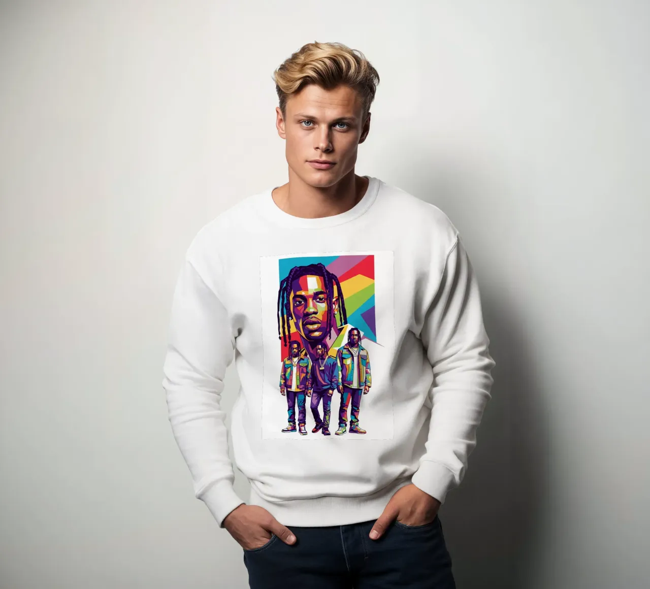 Travis Scott art felpa da Hantamrata