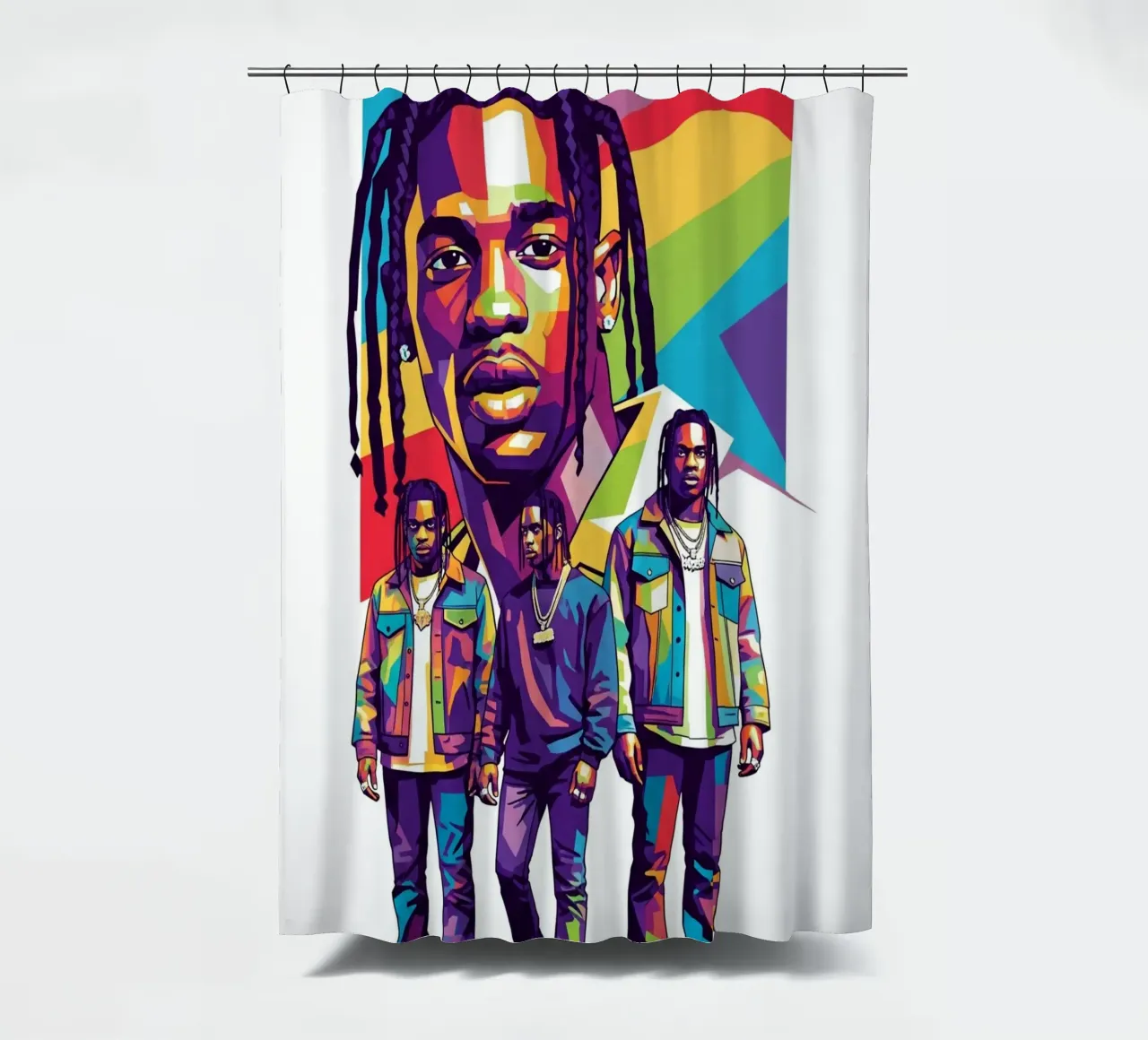 Travis Scott art tenda da doccia da Hantamrata