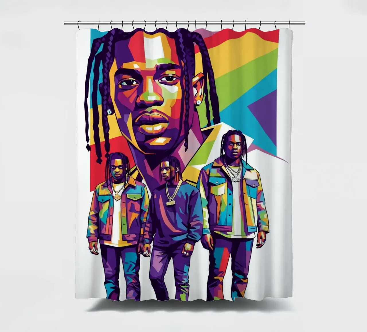 Travis Scott art tenda da doccia da Hantamrata