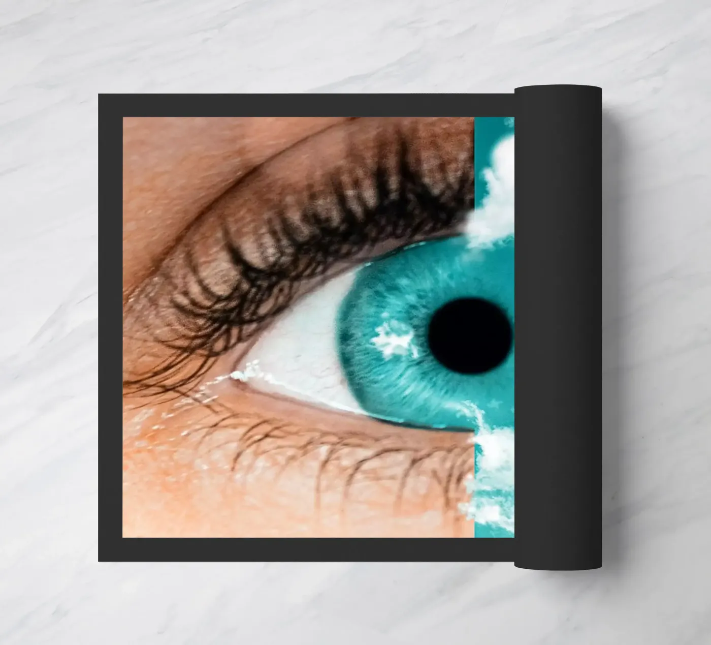 Skeye doormat by mofartmonica