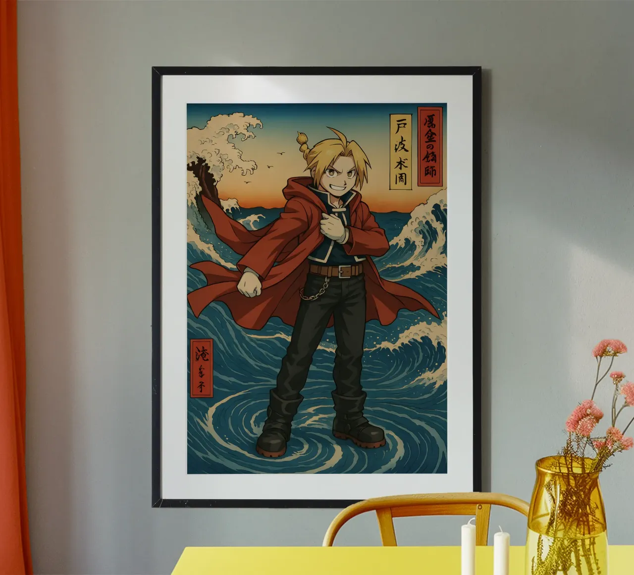 Vintage Edward Elric Japan Art poster da KakiHanryJP