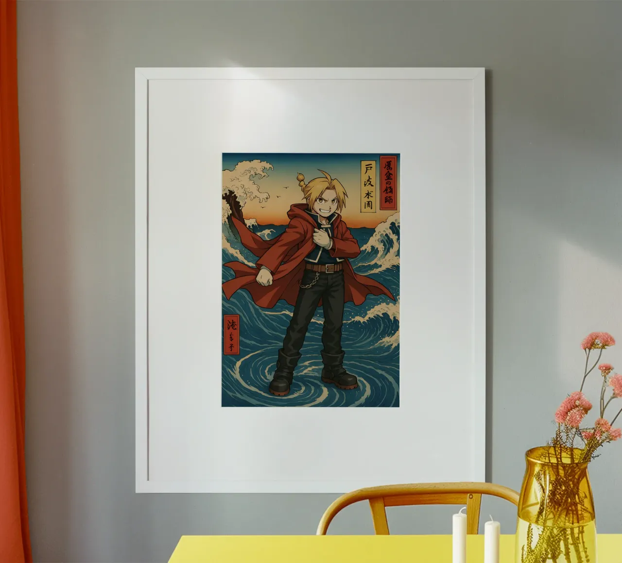 Vintage Edward Elric Japan Art poster da KakiHanryJP