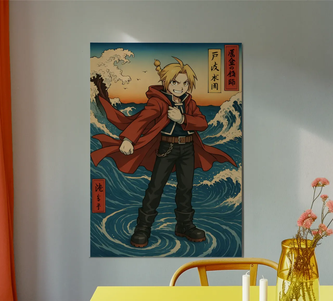 Vintage Edward Elric Japan Art poster da KakiHanryJP
