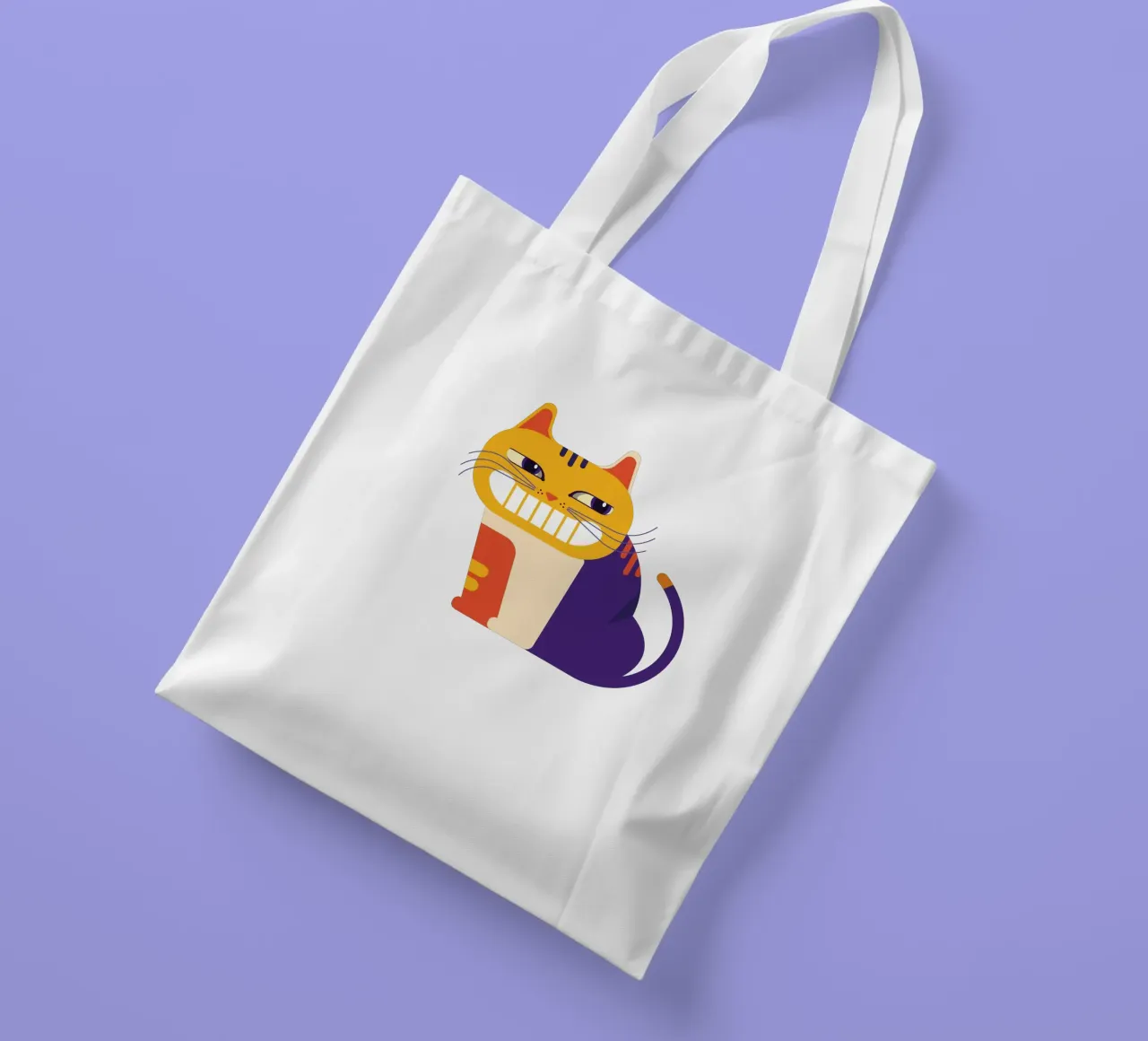Grinsekatze bold borsa in juta da DARIA IVANOVNA
