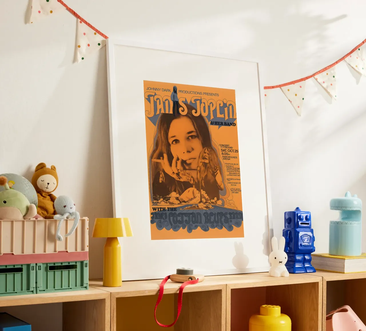 JANIS JOPLIN 1969 Concert Poster Wichita hahnemühle by DGUnder