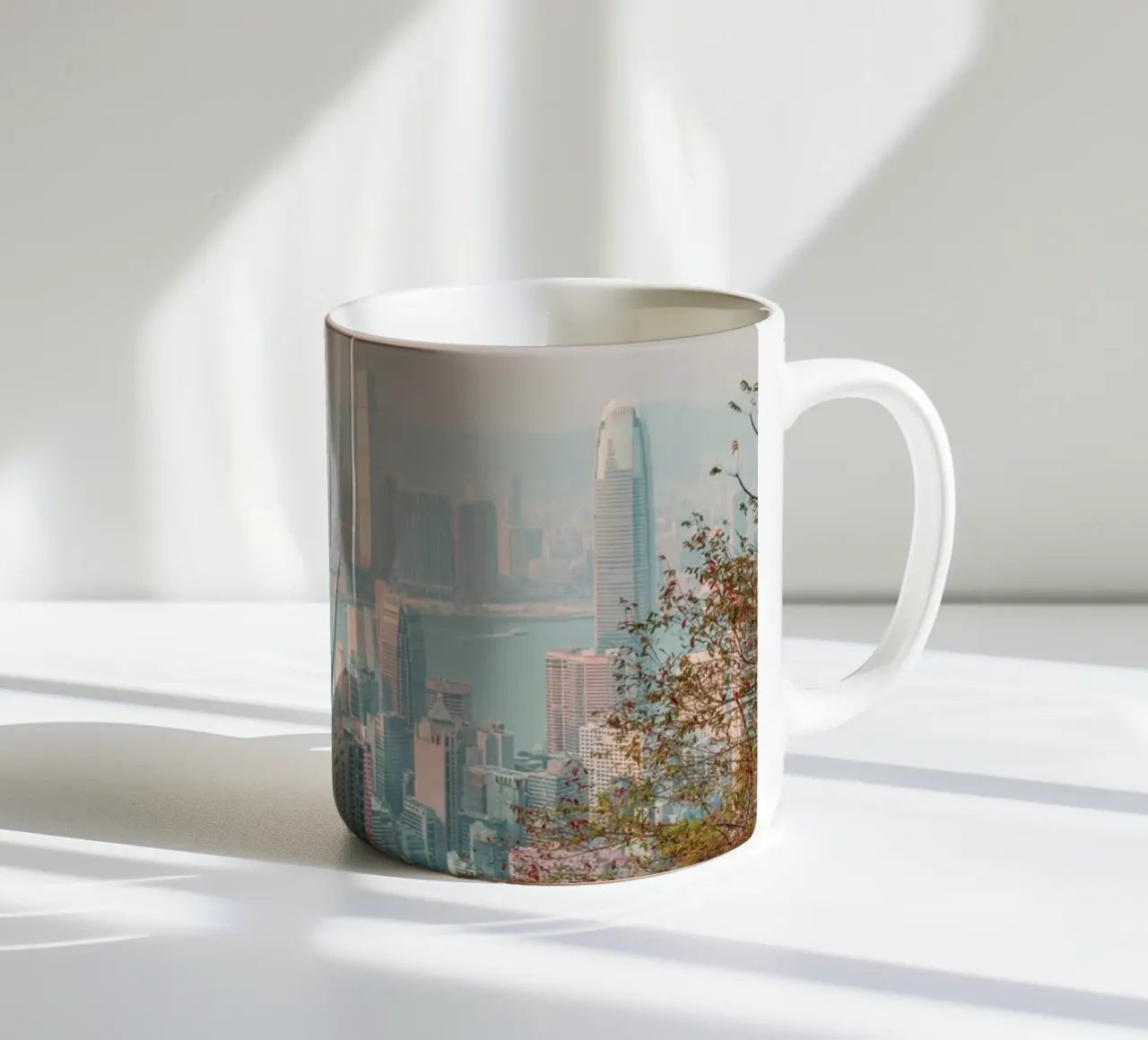 Vista su Hongkong tazza in ceramica da thetraveller