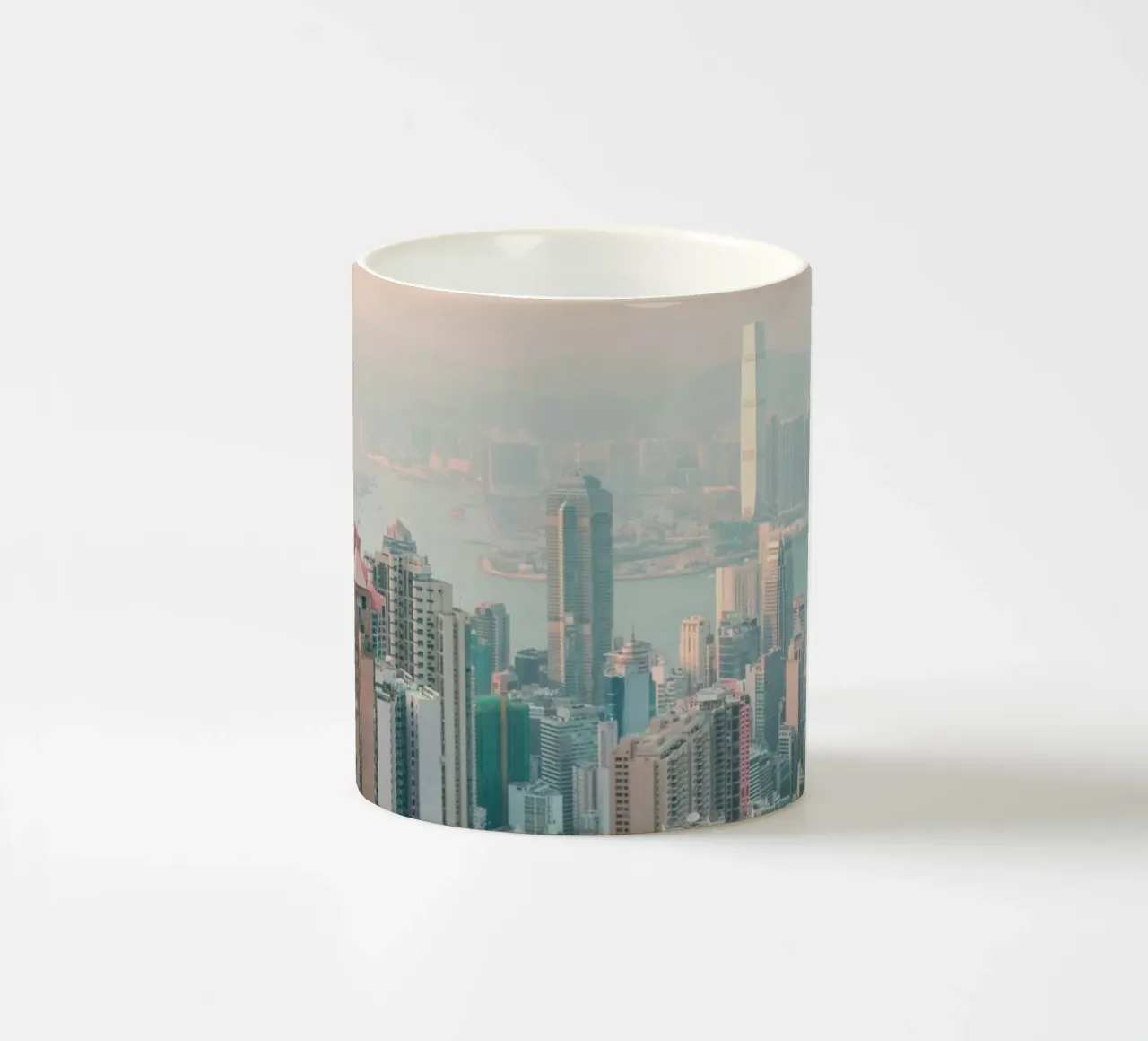 Vista su Hongkong tazza in ceramica da thetraveller