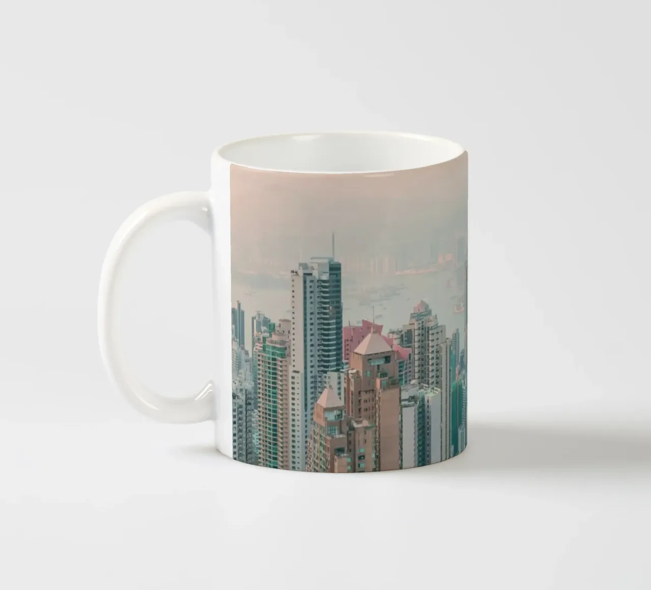 Vista su Hongkong tazza in ceramica da thetraveller