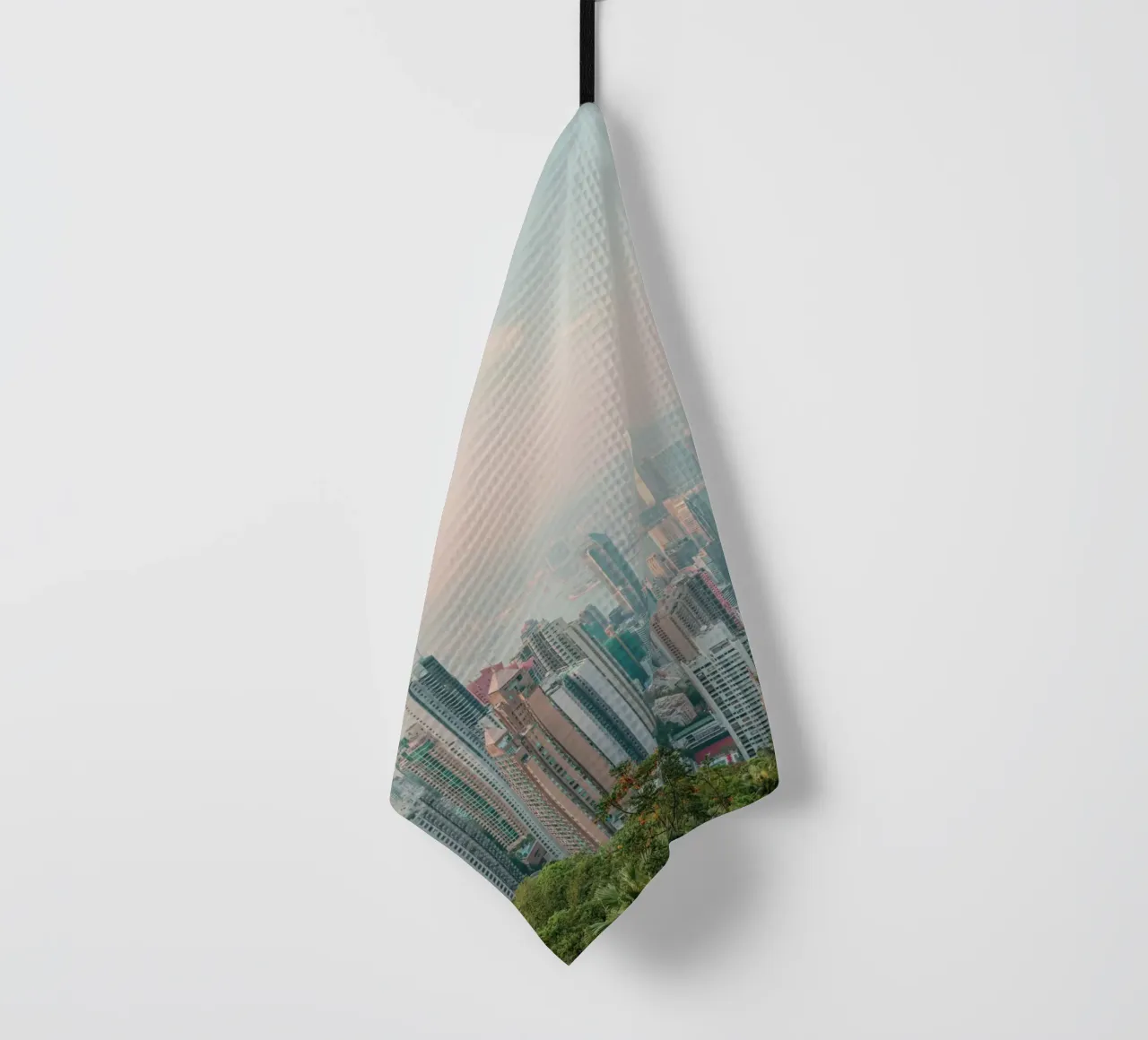 Vue de Hongkong torchon de thetraveller