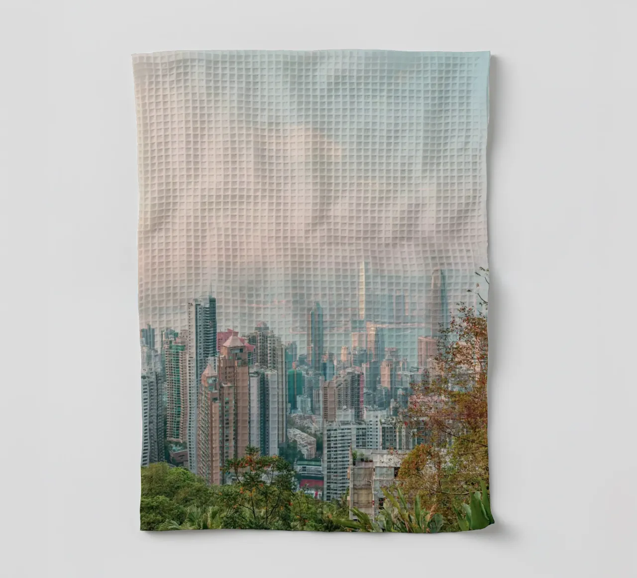 Vue de Hongkong torchon de thetraveller