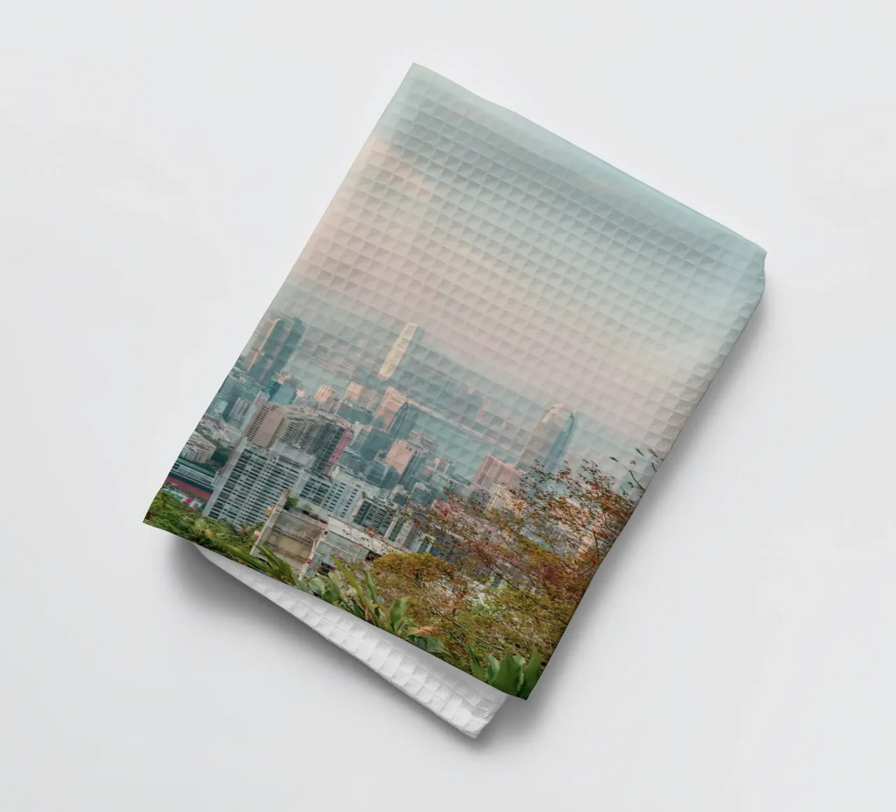 Vue de Hongkong torchon de thetraveller