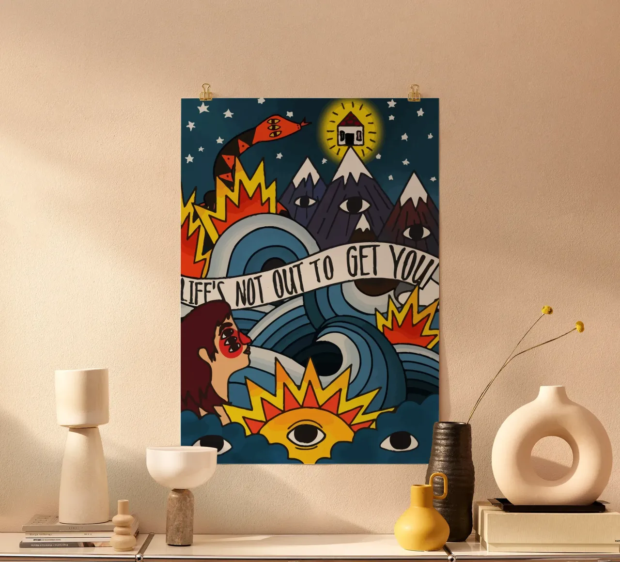 Neck Deep Illustration Hahnemühle von Musadad Shop