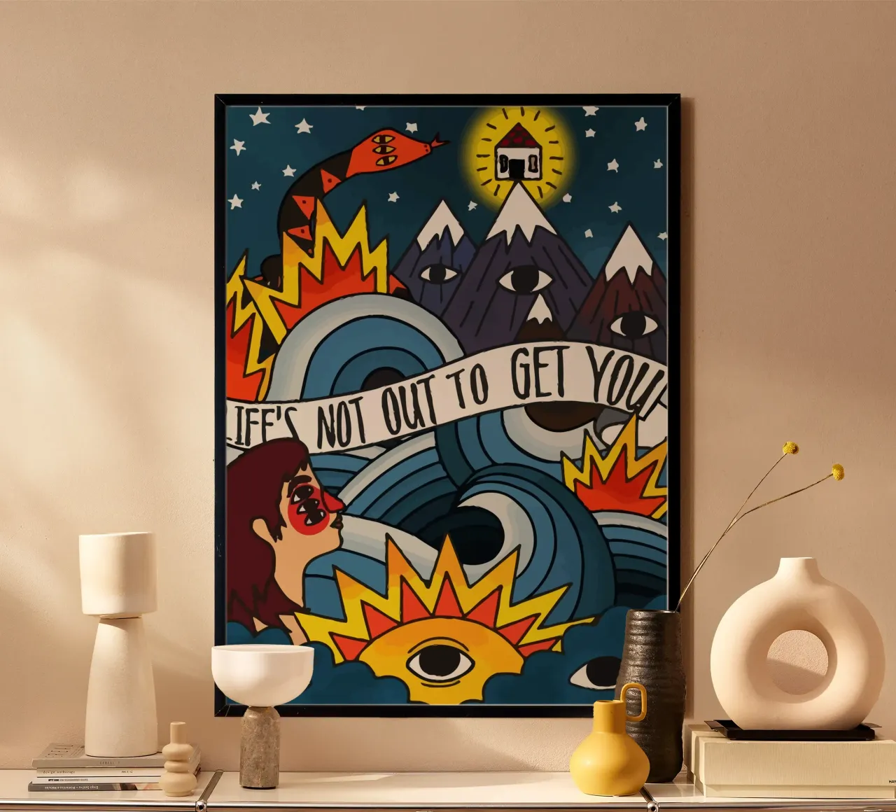 Neck Deep Illustration Hahnemühle von Musadad Shop