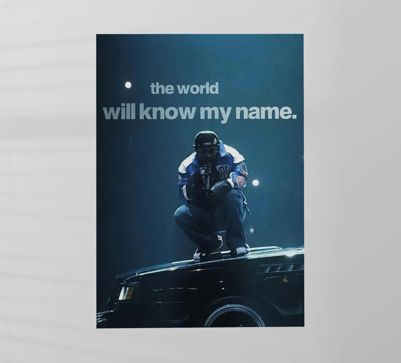 Kendrick Lamar pellicola backlit da Musadad Shop