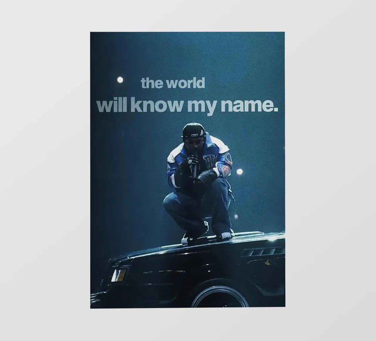 Kendrick Lamar pellicola backlit da Musadad Shop