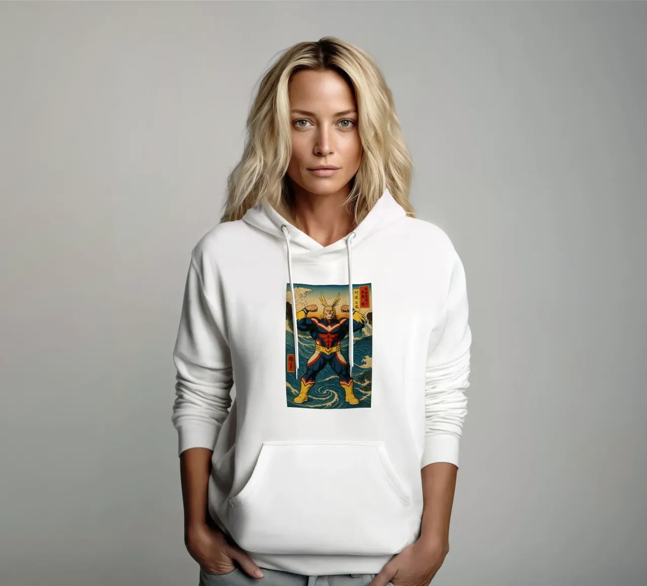 Vintage All Might japan Art felpa con cappuccio da KakiHanryJP