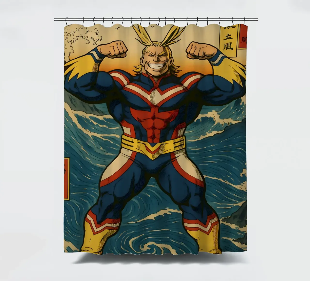 Vintage All Might japan Art tenda da doccia da KakiHanryJP