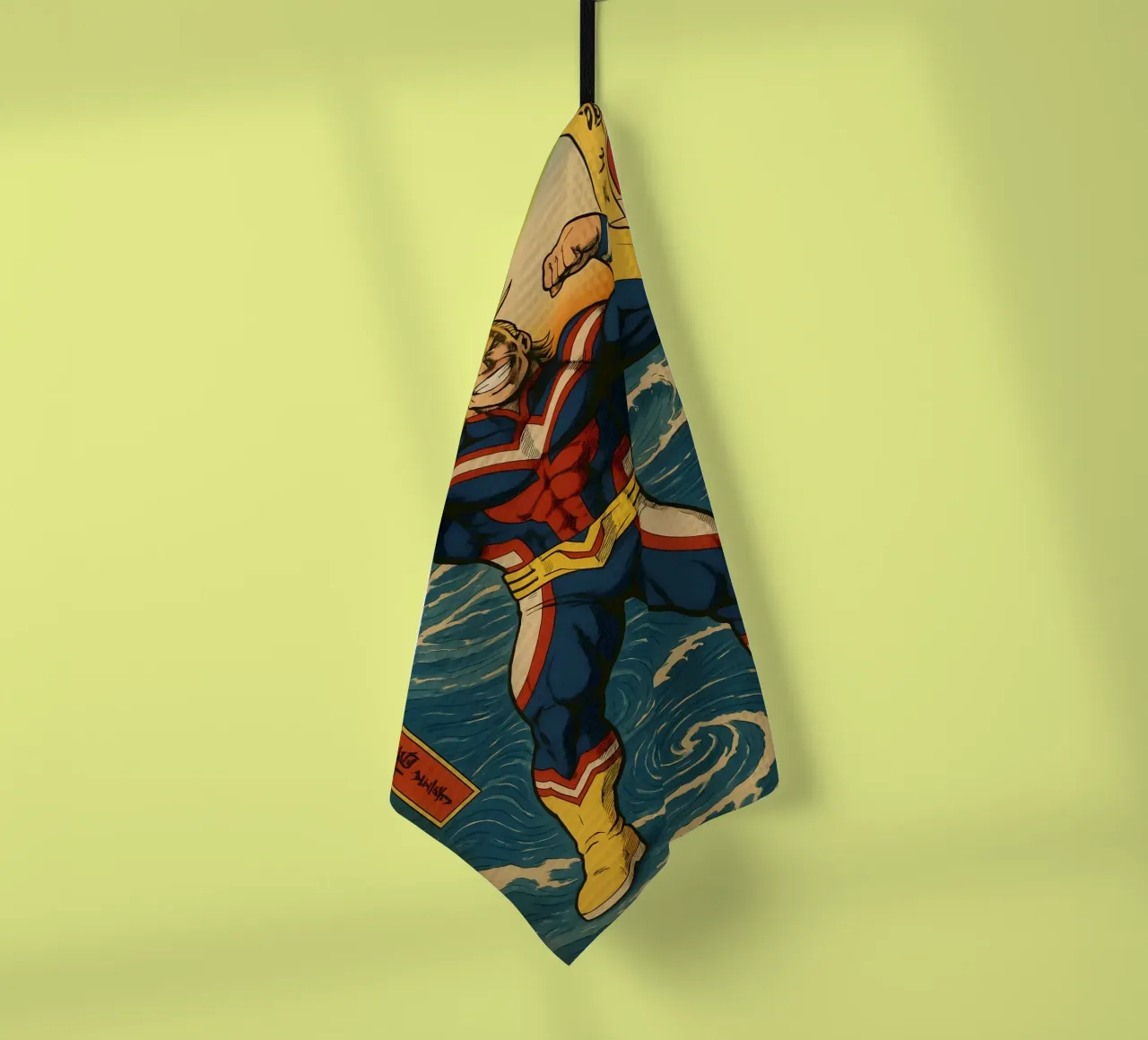 Vintage All Might japan Art canovaccio da cucina da KakiHanryJP