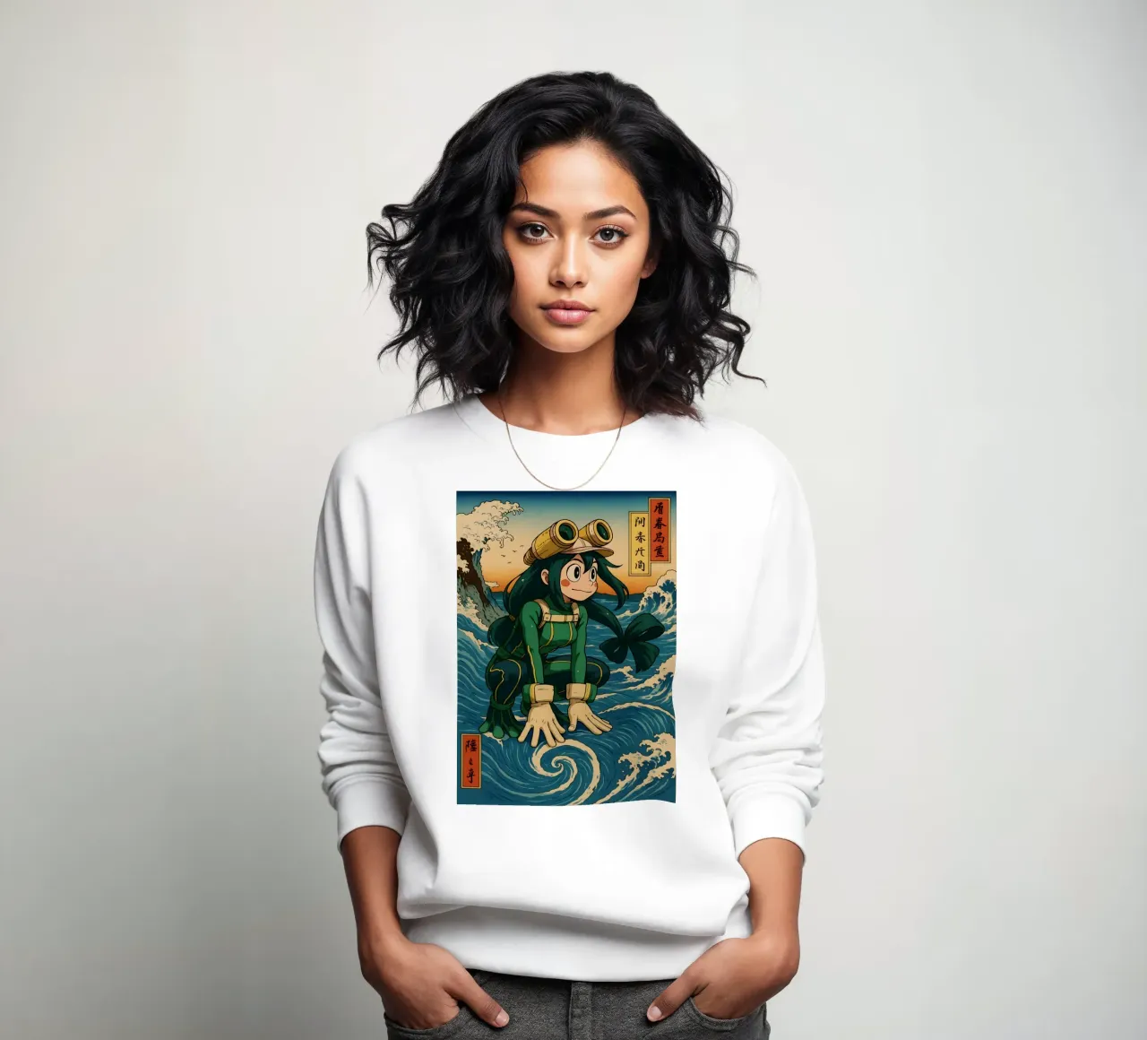 Vintage Asui Tsuyu Japan Art felpa da KakiHanryJP