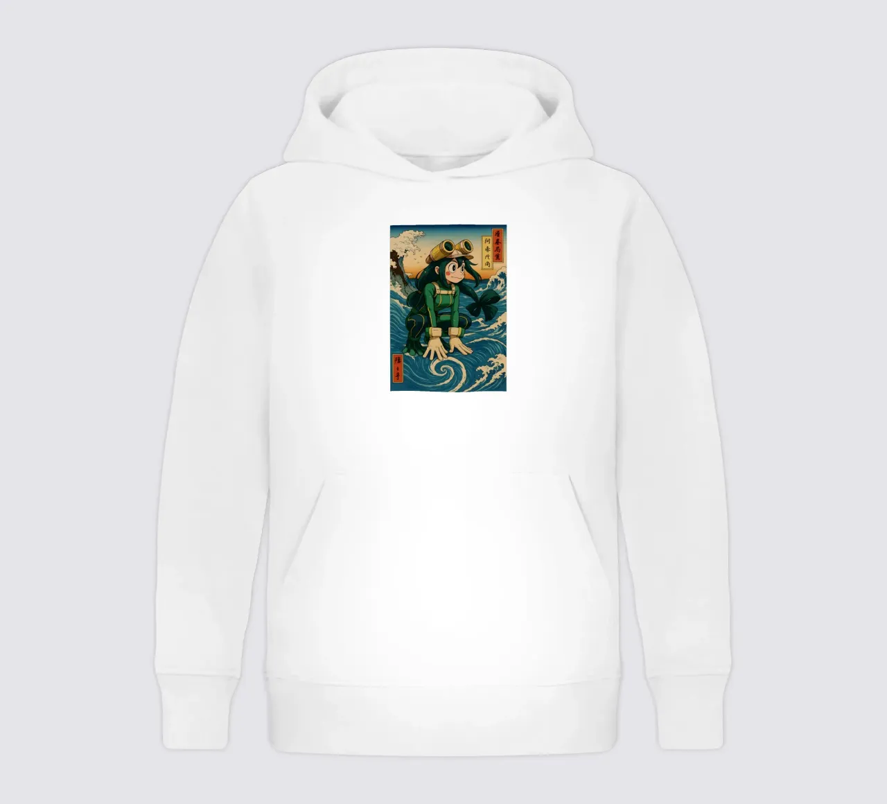 Vintage Asui Tsuyu Japan Art felpa bambino con cappuccio da KakiHanryJP