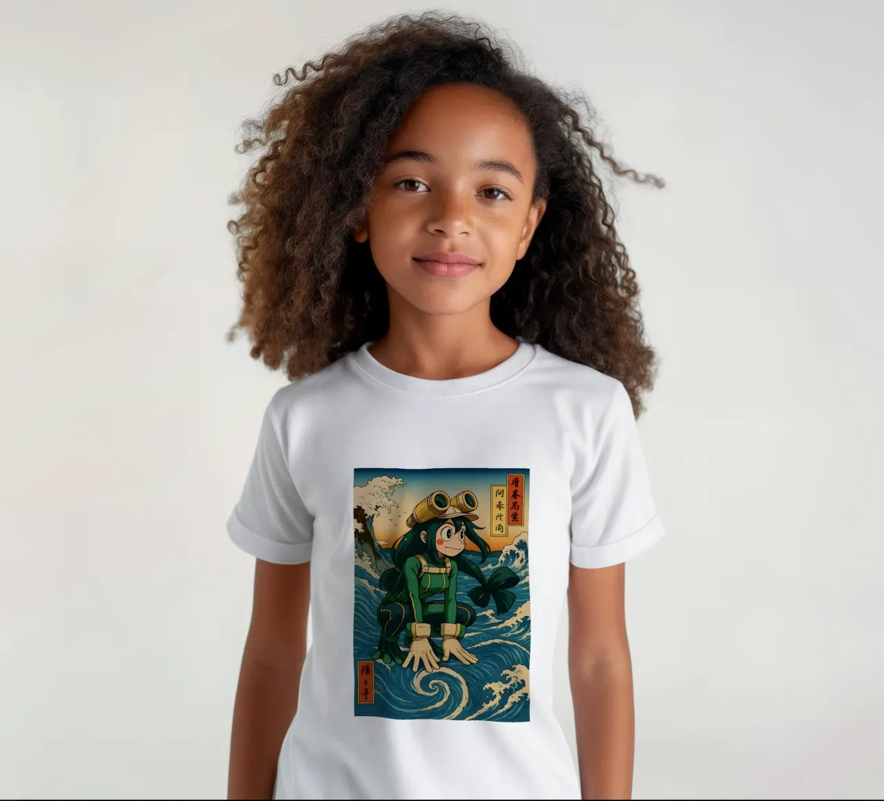 Vintage Asui Tsuyu Japan Art t-shirt bambini da KakiHanryJP