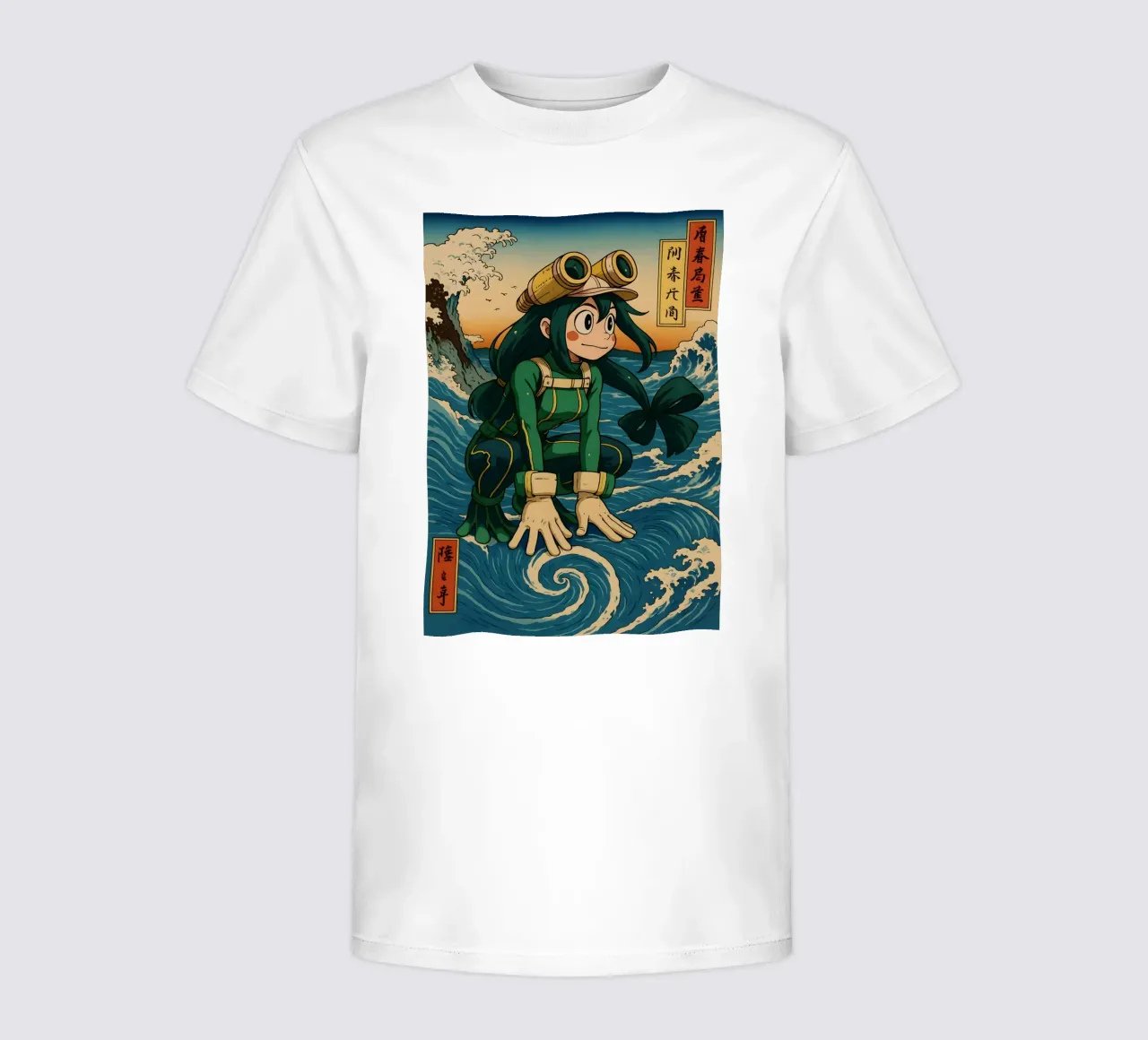 Vintage Asui Tsuyu Japan Art t-shirt bambini da KakiHanryJP