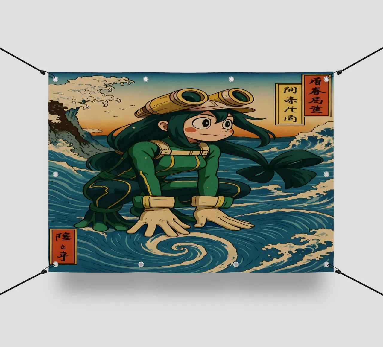 Vintage Asui Tsuyu Japan Art telo in pvc da KakiHanryJP