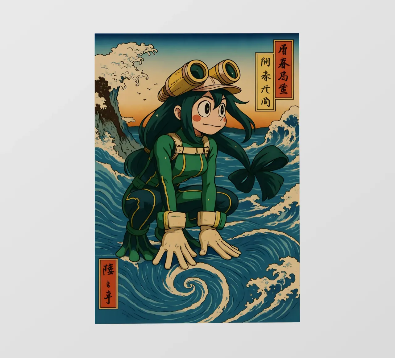 Vintage Asui Tsuyu Japan Art telo in pvc da KakiHanryJP