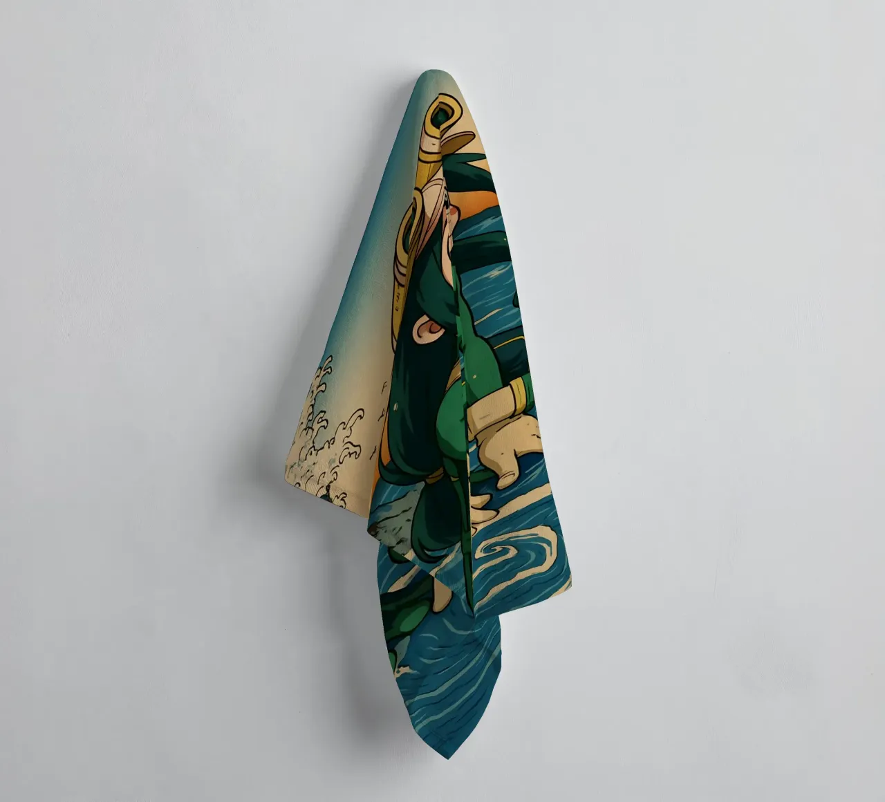 Vintage Asui Tsuyu Japan Art asciugamano da bagno da KakiHanryJP