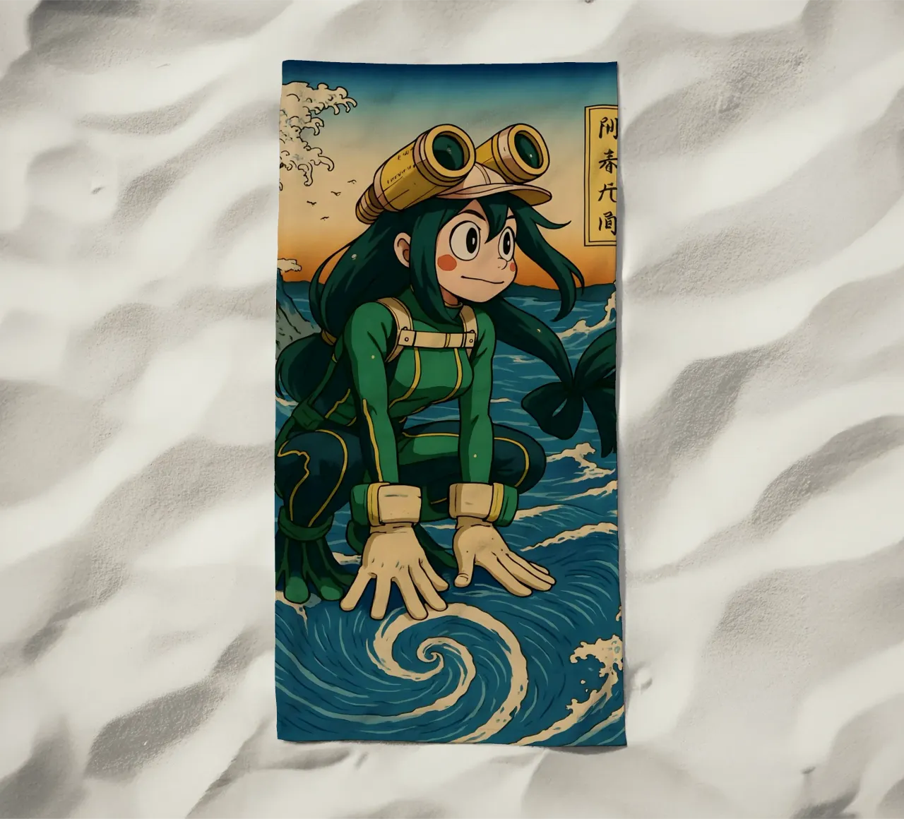 Vintage Asui Tsuyu Japan Art telo mare da KakiHanryJP