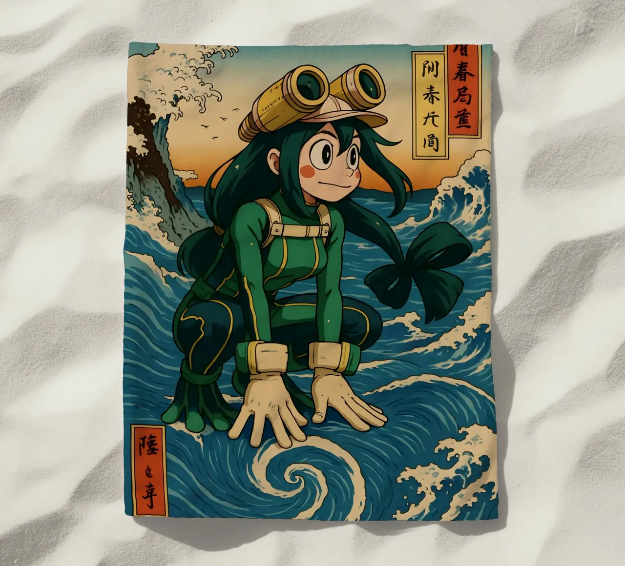 Vintage Asui Tsuyu Japan Art telo mare da KakiHanryJP