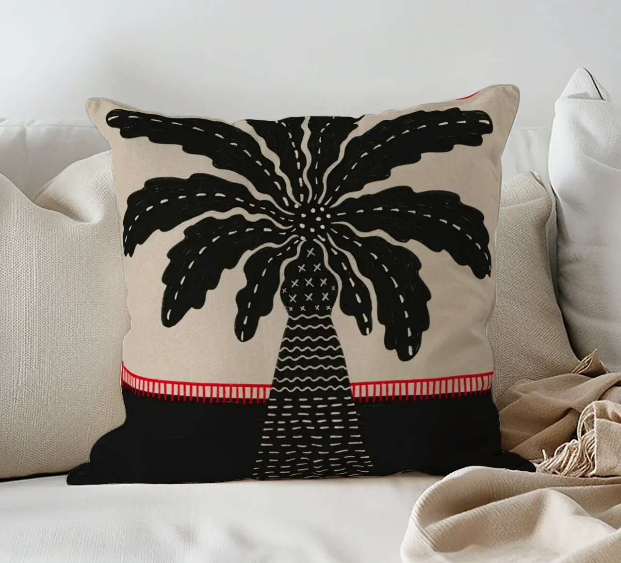 Palm over dried lava cuscino da Be Mart