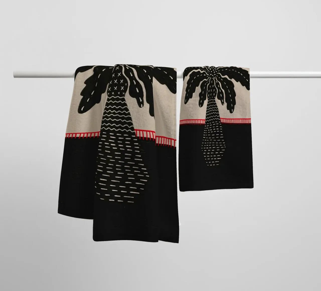 Palm over dried lava asciugamano da bagno da Be Mart