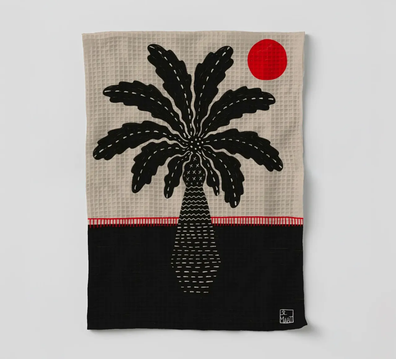 Palm over dried lava canovaccio da cucina da Be Mart